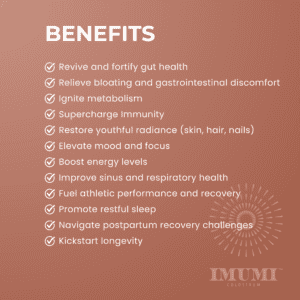 The benefits of IMUMI Bovine Colostrum Powder include fortifying gut health, boosting immunity, restoring youthful radiance, and enhancing athletic performance. A potent colostrum supplement for overall well-being.